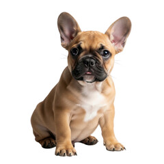 Obraz premium Cute French Bulldog puppy sitting and looking