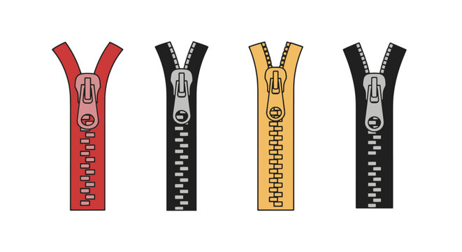 ZIP Line art vector abstract colorful design illustration