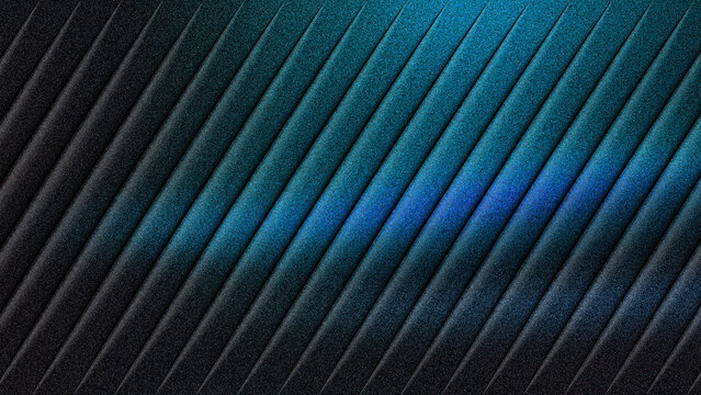 Diagonal ribbed texture gradient abstract background blue teal