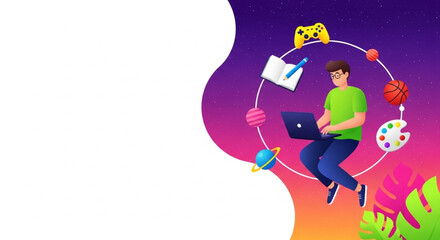 World Graphic Design Day Creative Mindburst A Digital Artist's Journey Through Learning, Gaming, and Inspiration