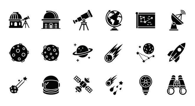 Virtual Reality Icons VR Headsets, Technology, and Futuristic Experiences