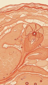 Observing Organic Textures in a Close Up Microscopic Style