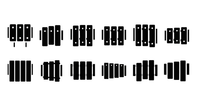 Barcode, barcode labels, barcode stickers, black barcode icons, vector graphics