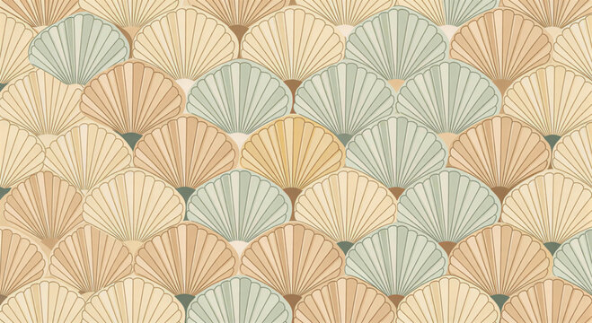 A classic Art Deco touch with a seashell motif simping