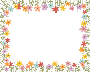 Obraz premium frame of flowers