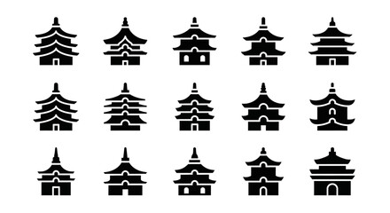 Collection of decorative pedestals and stands for displaying plants or artifacts, showcasing traditional Asian design elements © Steven