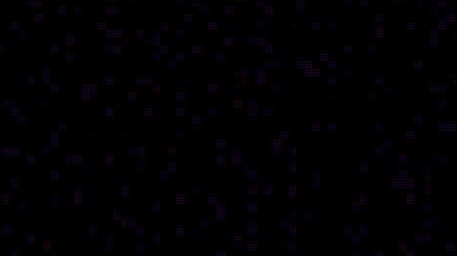 Abstract digital pixel noise flickering background