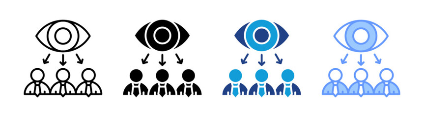 Supervised icon set multiple style collection