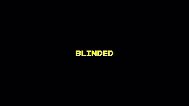 Vintage Arcade 8-Bit Pixel Text Animation Retro Game Computer Dark Background 4K Loop 4k video animation seamless loop