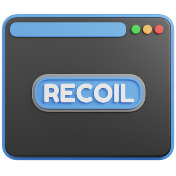 3D RENDER Recoil State Management Framework in Browser Window ICON 