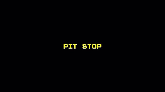 8 Bit Pixel Art Text Animation for Vintage Arcade Games and Retro Game Content 4k video animation seamless loop