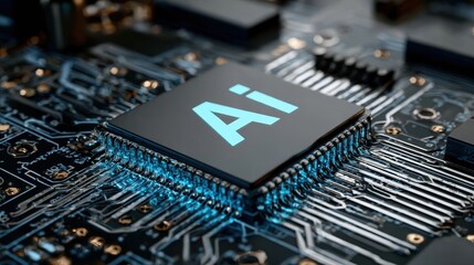 Close Up Macro Of Computer