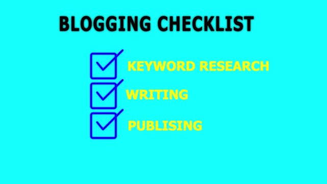 Task Checklist Completion with Marker &ndash; Content Creation and Publishing Concept