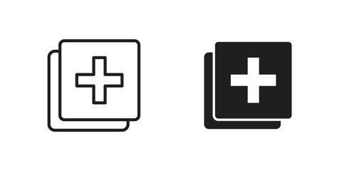 Obraz premium Add apps icon for web and mobile app. Vector icons