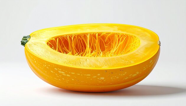 Halved Spaghetti Squash - A Vibrant Display of Culinary Potential.