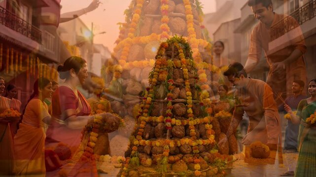 Celebration of Chhoti Holi and Holika Dahan with Traditional Rituals and Festive Atmosphere