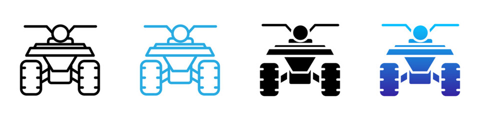 Quad multi - style icon design concept © okta