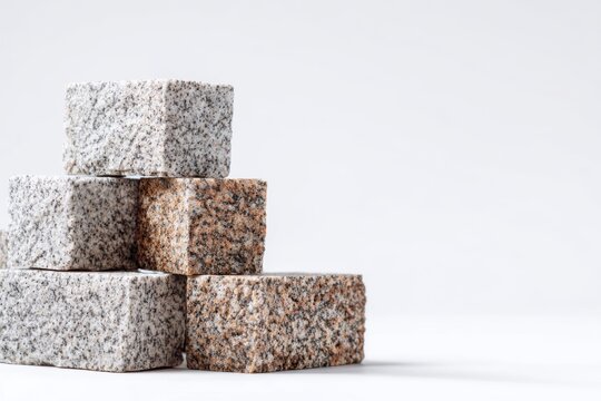 Stacked Granite Blocks for Export