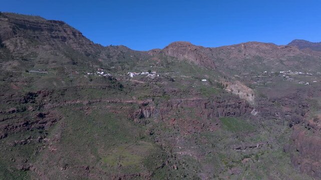 Breathtaking volcanic landscape in Huesa Bermeja, Canary Islands