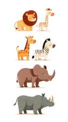 Obraz premium animal alphabet letter