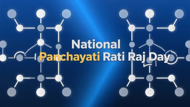 National Panchayati Raj Day Digital Network Background