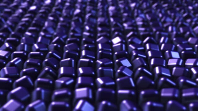 Abstract 3d cubes in grid background