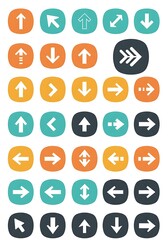 Fototapeta premium Pastel Arrow Navigation