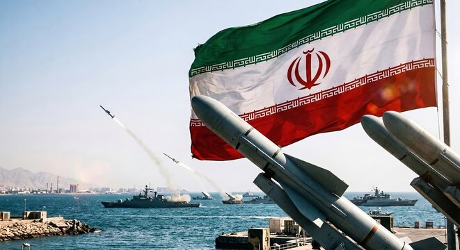 Iran rockets, persian gulf, war iran and usa