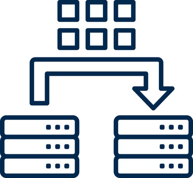 Data Migration Line Icon