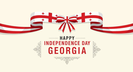 Obraz premium Georgia Independence Day Celebration Design Element 1.