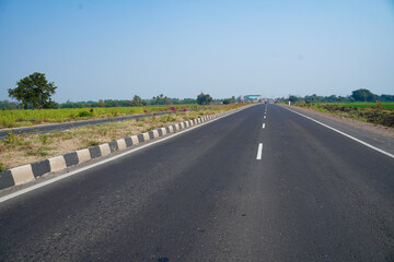 Fototapeta premium View of newly build indian highway road