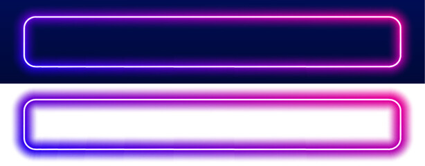 Fototapeta premium Futuristic glowing rectangular frame with soft gradient illumination and luminous edges, perfect for technology-themed digital designs and UI projects. vector