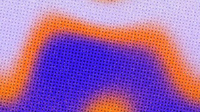 Abstract Dots Pattern Background Purple Orange Violet Halftone.