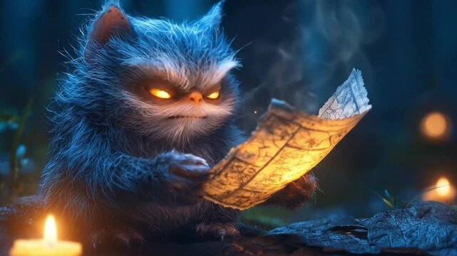 A goblin hoarding maps and clues to lost treasures6