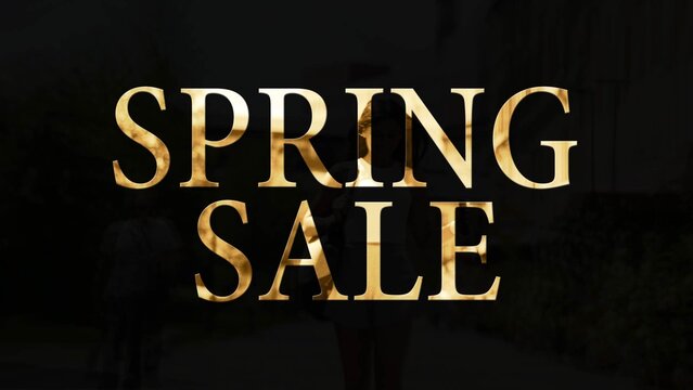Luxury Spring Sale Typography Promo