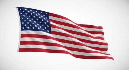 Fototapeta premium Flag day celebration with the american flag waving high