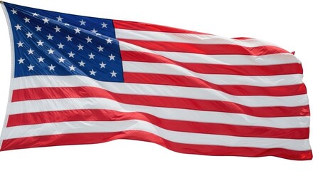 Fototapeta premium Flag day celebration with the american flag waving high