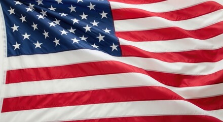 Fototapeta premium Flag day celebration with the american flag waving proudly
