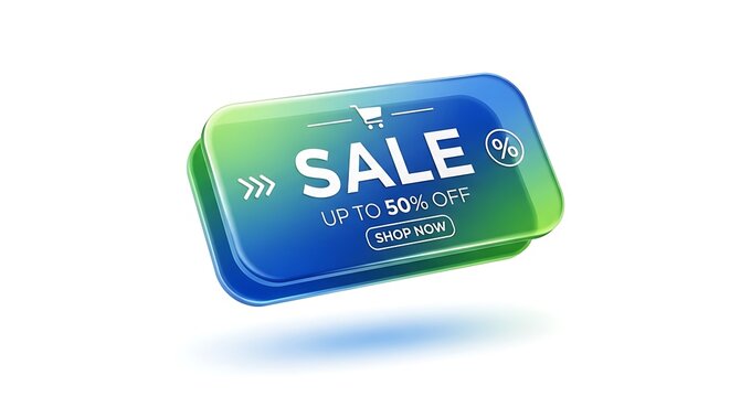 Discount Sale Tag with Percentage Off.