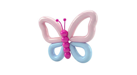 Fototapeta premium Pink and Purple Balloon Butterfly