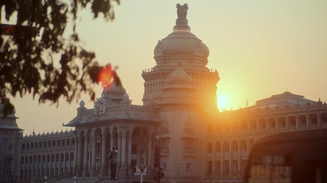  Golden Sunrise Over Vidhana Soudha Bangalore