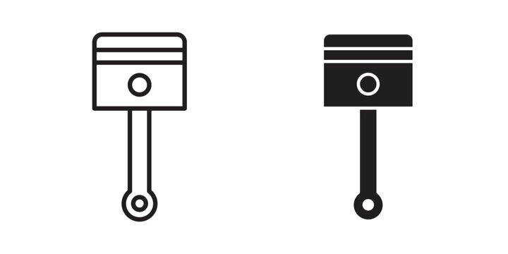 Car connecting rod icon set, logo vector eps10