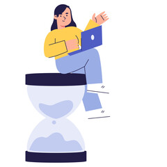 Time Management Productivity Illustration