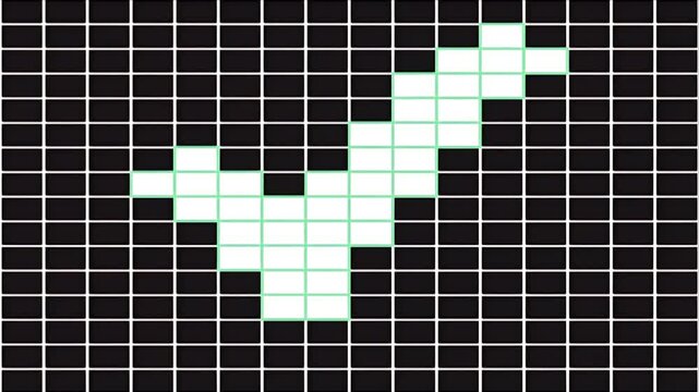 Payment security QR code scan on flat grid