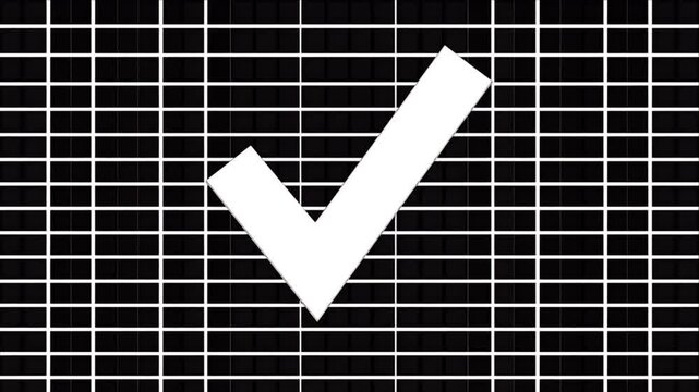 QR code pattern scan and verification on grid