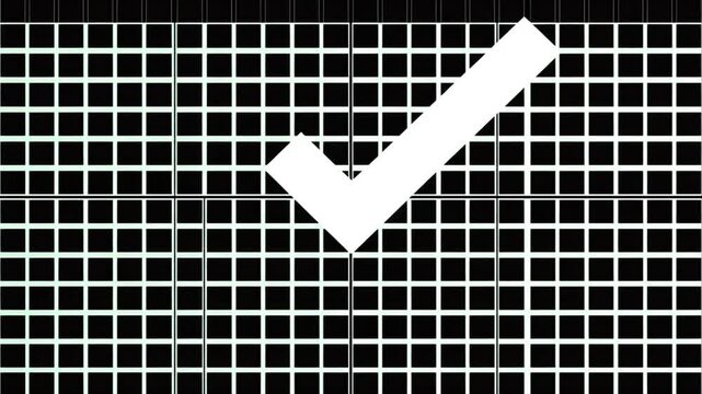 Business approval checkmark validation on matrix