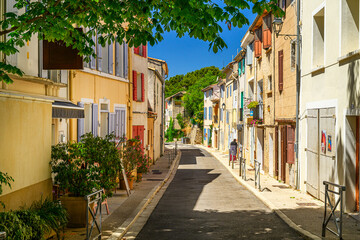 Fototapeta premium Old and beautiful small town architecture - France