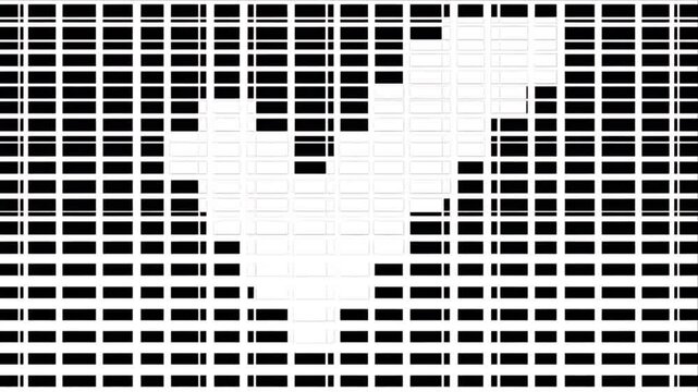 IT infrastructure system checkmark scan on grid