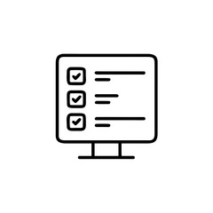 Fototapeta premium Online Survey Form Icon