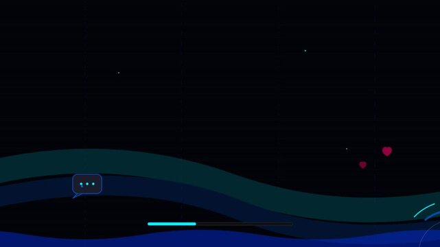 Social Media Engagement Concept Motion Background